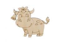Заготовка деревянная Корова Телочка 60х50мм, 1033-022, 1шт