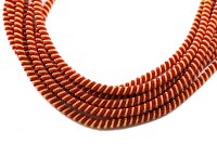 Канитель фигурная Спираль 3,5мм, цвет золото/красный, 49-115, 5г (около 0,22м)