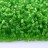 Бисер китайский рубка размер 11/0, цвет 0007 зеленый прозрачный, 450г - Бисер китайский рубка размер 11/0, цвет 0007 зеленый прозрачный, 450г