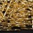 Бисер чешский PRECIOSA стеклярус 17020 30мм витой золотой, серебряная линия внутри, 50г - Бисер чешский PRECIOSA стеклярус 17020 30мм витой золотой, серебряная линия внутри, 50г