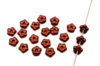 Бусина Flower 5мм, отверстие 1мм, цвет 01750 медный металлик, 733-027, 20шт