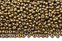 Бисер чешский PRECIOSA круглый 10/0 01610 бронзовый непрозрачный металлик, 1 сорт, 50г