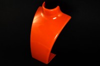 Бюст для демонстрации украшений 21х14х6см, цвет оранжевый, пластик, 32-253, 1шт