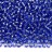 Бисер чешский PRECIOSA круглый 10/0 37030 синий, серебряная линия внутри, 20 грамм - Бисер чешский PRECIOSA круглый 10/0 37030 синий, серебряная линия внутри, 20 грамм