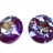 Кристалл Swarovski #1201 круглый 27мм, цвет #001 Crystal L132D Burgundy DeLite, 1201-L132D, 1шт - Кристалл Swarovski #1201 круглый 27мм, цвет #001 Crystal L132D Burgundy DeLite, 1201-L132D, 1шт