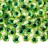 Кабошон стеклянный круглый с принтом Глаз 10х3,5мм, оттенок зеленый, 2030-049, 10шт - Кабошон стеклянный круглый с принтом Глаз 10х3,5мм, оттенок зеленый, 2030-049, 10шт
