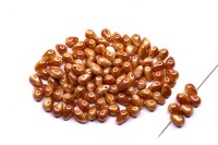 Бусины Side Drill Tear Drop 6х4мм, отверстие 0,8мм, цвет 03000/29123 абрикосовый золотистый, 754-016, 10г (около 70шт)