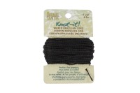 Шнур вощеный Beadsmith, толщина 1мм, длина 13,5м, цвет черный, полиэфир, 53-028, 1шт