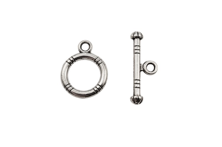ОПТ Замок тогл Круглый 15х12х2мм/18х6х3мм, отверстие 2мм, цвет античное серебро, сплав металлов, 12-052-опт, 20 комплектов ОПТ Замок тогл Круглый 15х12х2мм/18х6х3мм, отверстие 2мм, цвет античное серебро, сплав металлов, 12-052-опт, 20 комплектов