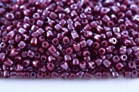 Бисер чешский PRECIOSA Богемский граненый, рубка 9/0 94310 бордовый непрозрачный блестящий, около 10 грамм