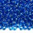 Бисер чешский PRECIOSA круглый 6/0 67150 голубой, серебряная линия внутри, 50г - Бисер чешский PRECIOSA круглый 6/0 67150 голубой, серебряная линия внутри, 50г