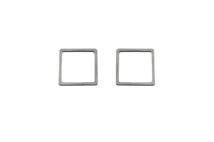 Коннектор Квадрат 12х0,8мм, цвет стальной, хирургическая сталь, 14-071, 2шт Коннектор Квадрат 12х0,8мм, цвет стальной, хирургическая сталь, 14-071, 2шт