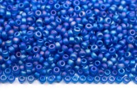 Бисер японский MIYUKI круглый 11/0 #0149FR синий капри, матовый радужный прозрачный, 10 грамм