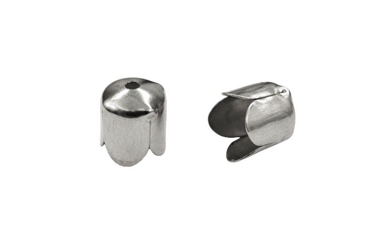 Концевик для шнуров 7х6,5мм, внутренний диаметр 6мм, отверстие 1мм, цвет платина, сплав металлов, 01-035, 10шт Концевик для шнуров 7х6,5мм, внутренний диаметр 6мм, отверстие 1мм, цвет платина, сплав металлов, 01-035, 10шт