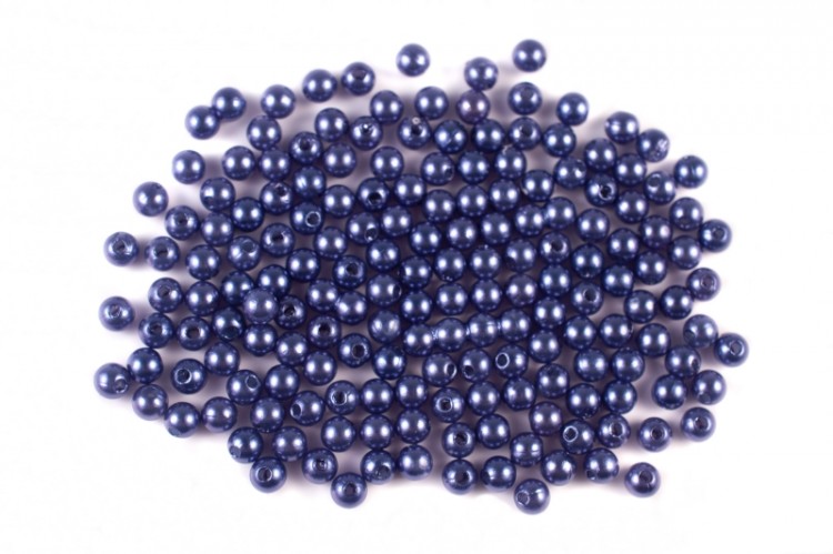 Бусины акриловые круглые 5мм, отверстие 1мм, цвет синий, имитация жемчуга, 528-029, 10г (около 150шт) Бусины акриловые круглые 5мм, отверстие 1мм, цвет синий, имитация жемчуга, 528-029, 10г (около 150шт)