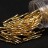 Бисер чешский PRECIOSA стеклярус 17020 25мм витой золотой, серебряная линия внутри, 50г - Бисер чешский PRECIOSA стеклярус 17020 25мм витой золотой, серебряная линия внутри, 50г