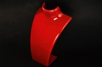 Бюст для демонстрации украшений 21х14х6см, цвет красный, пластик, 32-252, 1шт