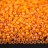 Бисер чешский PRECIOSA круглый 10/0 81060М матовый оранжевый радужный, 20 грамм - Бисер чешский PRECIOSA круглый 10/0 81060М матовый оранжевый радужный, 20 грамм