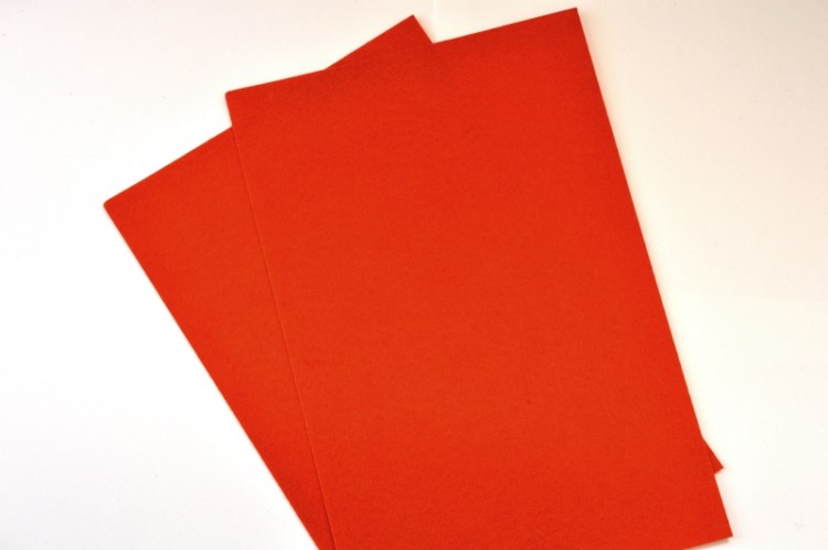 Фетр жёсткий 20х30см, цвет 628 ярко-оранжевый, толщина 1мм, 1021-099, 1 лист Фетр жёсткий 20х30см, цвет 628 ярко-оранжевый, толщина 1мм, 1021-099, 1 лист