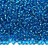 Бисер чешский PRECIOSA круглый 11/0 67150 голубой с серебряной линией внутри, 50г - Бисер чешский PRECIOSA круглый 11/0 67150 голубой с серебряной линией внутри, 50г