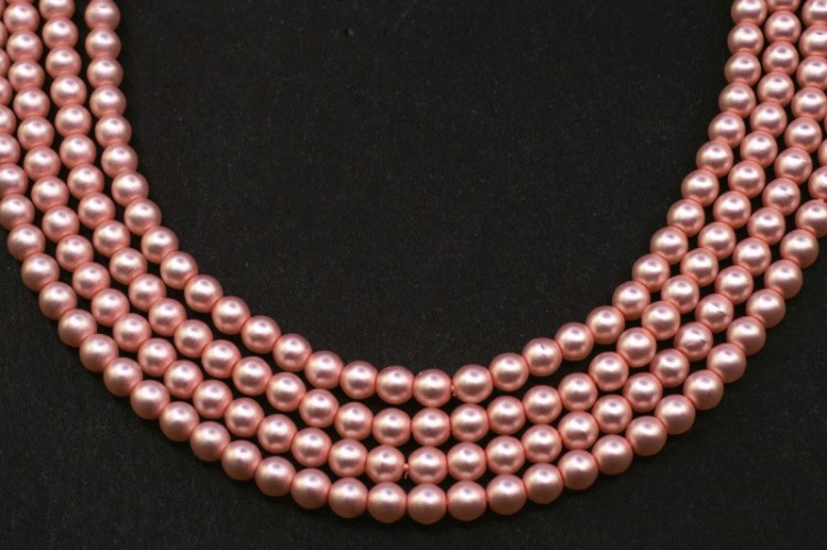 Чешский жемчуг Preciosa, цвет 70527 матовый розовый, 3мм, 10шт Жемчуг Preciosa, цвет 70527 матовый розовый, 3мм, 10шт