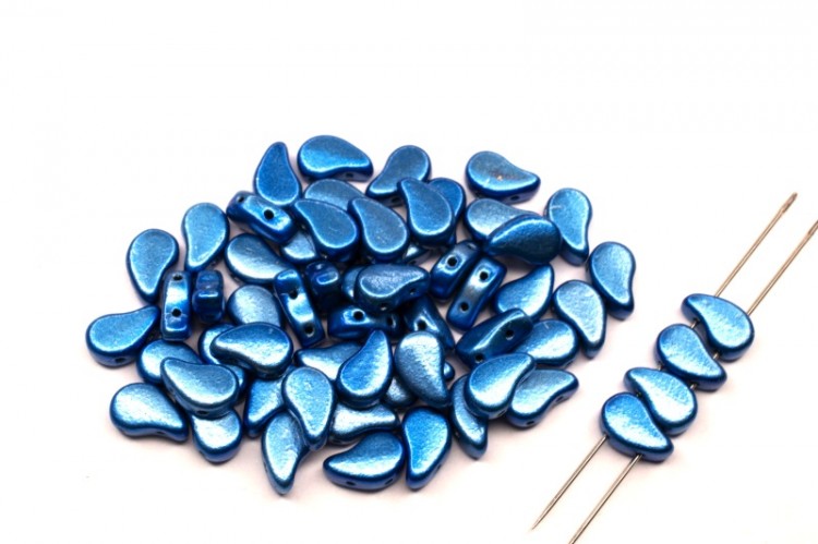 Бусины PaisleyDuo 8х5мм, отверстие 0,8мм, цвет 23980/24203 королевский синий металлик, 751-062, 10г (около 37шт) Бусины PaisleyDuo 8х5мм, отверстие 0,8мм, цвет 23980/24203 королевский синий металлик, 751-062, 10г (около 37шт)
