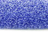 Бисер китайский круглый размер 8/0, цвет 0106 голубой прозрачный, блестящий, 450г
