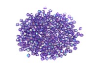 Бусины акриловые Биконус 4х4мм, цвет фиолетовый радужный, 540-294, 10г (около 210шт)