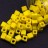 Бисер японский Miyuki Cube кубический 4мм #0404 желтый, непрозрачный, 10 грамм - Бисер японский Miyuki Cube кубический 4мм #0404 желтый, непрозрачный, 10 грамм