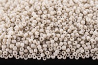 Бисер китайский круглый размер 12/0, цвет 0962 бежевый непрозрачный блестящий, 85г