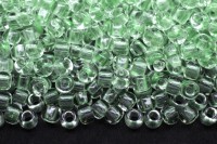 Бисер японский TOHO круглый 8/0 #2722 зеленая мята/ярко-зеленый, светящийся в темноте, 10 грамм