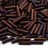 Бисер японский Miyuki Bugle стеклярус 6мм #2005 темная ягода, металлизированный матовый, 10 грамм - Бисер японский Miyuki Bugle стеклярус 6мм #2005 темная ягода, металлизированный матовый, 10 грамм