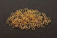 Кольца соединительные 3х0,5мм, разъемные, цвет золото, хирургическая сталь,13-038, 1гр (около 80шт)