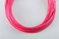 Шнур вощеный толщина 1мм, цвет розовый, полиэфир, 53-014, 1 метр