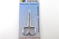 Ножницы маникюрные Gamma 90мм, сталь, 1011-018, 1шт