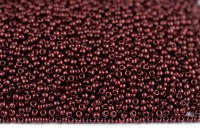 Бисер японский TOHO круглый 11/0 #Y911 красная медь, hybrid металлизированный Sueded, 10 грамм