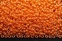 Бисер японский MIYUKI круглый 11/0 #0423 светлый оранжевый, глянцевый непрозрачный, 10 грамм