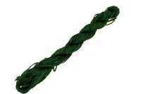 Шнур нейлоновый, толщина 1мм, длина 24 метра, цвет темно-зеленый, нейлон, 50-014, 1шт