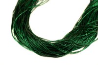 Канитель трунцал 4-х гран 1,5мм, цвет зеленый, 49-045, 5г (около 2,5м)