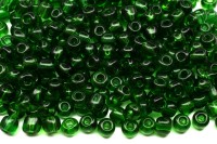 Бисер китайский круглый размер 6/0, цвет 0007В зеленый прозрачный, 450г