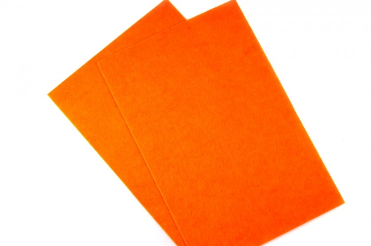 Фетр жёсткий 20х30см, цвет 645 оранжевый светлый, толщина 1мм, 1021-107, 1 лист Фетр жёсткий 20х30см, цвет 645 оранжевый светлый, толщина 1мм, 1021-107, 1 лист