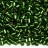 Бисер китайский рубка размер 11/0, цвет 0027В зеленый, серебряная линия внутри, 450г - Бисер китайский рубка размер 11/0, цвет 0027В зеленый, серебряная линия внутри, 450г