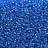 Бисер чешский PRECIOSA круглый 13/0 67150 голубой с серебряной линией внутри, 25г - Бисер чешский PRECIOSA круглый 13/0 67150 голубой с серебряной линией внутри, 25г
