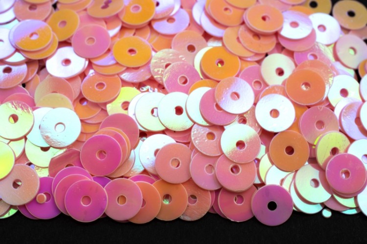 Пайетки круглые 6мм плоские, цвет 30 розовый перламутр, пластик, 1022-159, 10 грамм Пайетки круглые 6мм плоские, цвет 30 розовый перламутр, пластик, 1022-159, 10 грамм