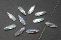 Бусины Dagger beads 11х3мм, отверстие 0,8мм, цвет 00030/28703 Crystal Full AB, 736-118, 10шт