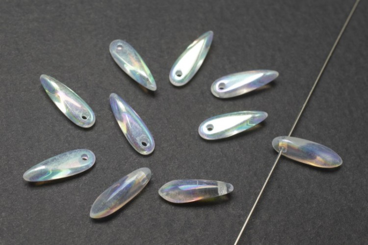 Бусины Dagger beads 11х3мм, отверстие 0,8мм, цвет 00030/28703 Crystal Full AB, 736-118, 10шт Бусины Dagger beads 11х3мм, отверстие 0,8мм, цвет 00030/28703 Crystal Full AB, 736-118, 10шт