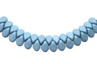 Бусины Pip beads 5х7мм, цвет 02010/29567 голубой матовый пастель, 701-064, 5г (около 36шт)
