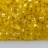 Бисер чешский PRECIOSA кубический 3,4х3,4мм 78181 желтый, серебряная линия внутри, 50г - Бисер чешский PRECIOSA кубический 3,4х3,4мм 78181 желтый, серебряная линия внутри, 50г