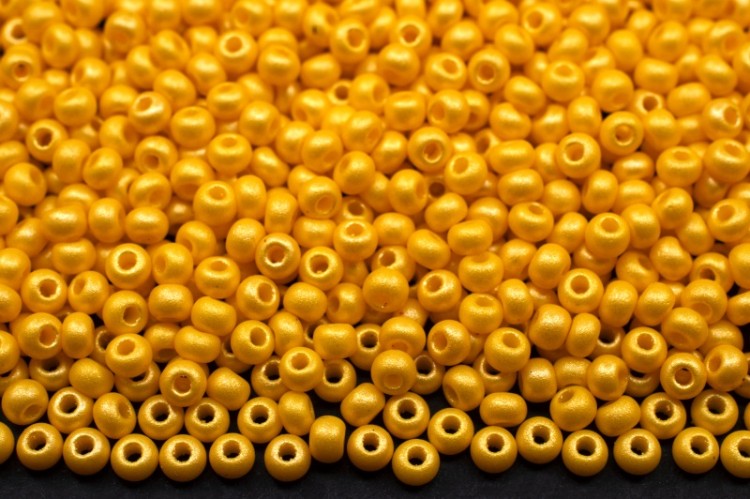 Бисер чешский PRECIOSA круглый 10/0 22002 желтый подсолнух, PermaLux, 1 сорт, 50г Бисер чешский PRECIOSA круглый 10/0 22002 желтый подсолнух, PermaLux, 1 сорт, 50г