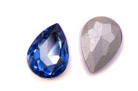 Кристалл Капля 29х20мм, цвет синий, стекло, 26-125, 2шт